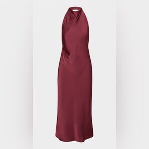 Aritzia Babaton Audience Satin Halter Dress - maxi dress